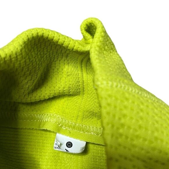 ATHLETA Mock Neck Half Zip Long Sleeve Top Lime green Size XS - Picture 6 of 7